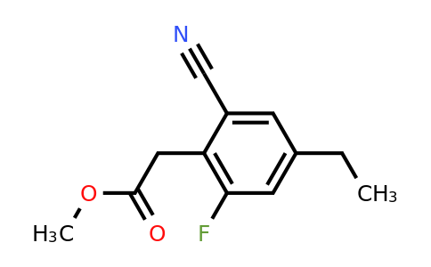 1805164-69-5 | Methyl 2-cyano-6-fluoro-4-ethylphenylacetate