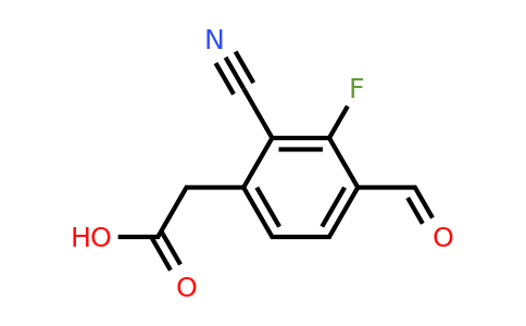 1805165-17-6 | 2-Cyano-3-fluoro-4-formylphenylacetic acid