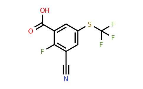 1805165-90-5 | 3-Cyano-2-fluoro-5-(trifluoromethylthio)benzoic acid