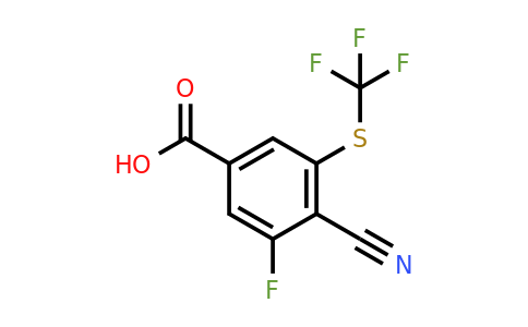 1805166-00-0 | 4-Cyano-3-fluoro-5-(trifluoromethylthio)benzoic acid