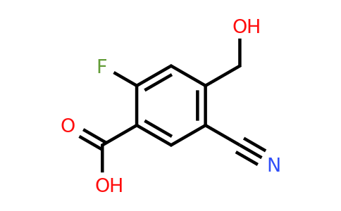 1805166-56-6 | 5-Cyano-2-fluoro-4-(hydroxymethyl)benzoic acid