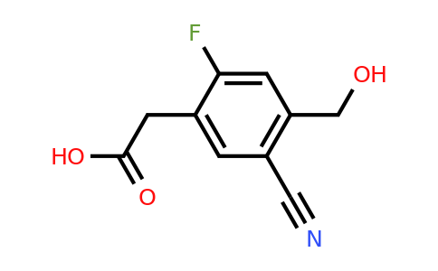 1805167-00-3 | 5-Cyano-2-fluoro-4-(hydroxymethyl)phenylacetic acid
