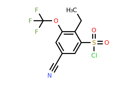 1805168-94-8 | 5-Cyano-2-ethyl-3-(trifluoromethoxy)benzenesulfonyl chloride