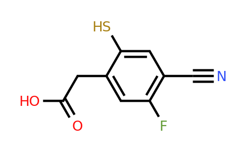 1805169-64-5 | 4-Cyano-5-fluoro-2-mercaptophenylacetic acid