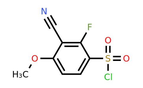 1805170-01-7 | 3-Cyano-2-fluoro-4-methoxybenzenesulfonylchloride