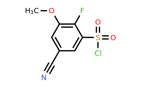 1805170-09-5 | 5-Cyano-2-fluoro-3-methoxybenzenesulfonylchloride