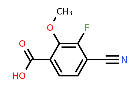 1805170-18-6 | 4-Cyano-3-fluoro-2-methoxybenzoic acid