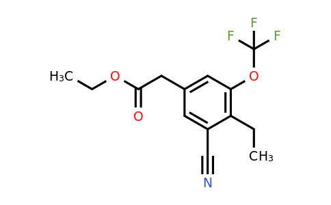 1805170-25-5 | Ethyl 3-cyano-4-ethyl-5-(trifluoromethoxy)phenylacetate
