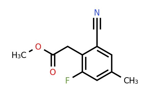 1805170-80-2 | Methyl 2-cyano-6-fluoro-4-methylphenylacetate