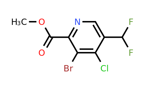 1805170-81-3 | Methyl 3-bromo-4-chloro-5-(difluoromethyl)pyridine-2-carboxylate