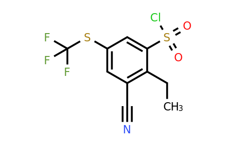 1805171-48-5 | 3-Cyano-2-ethyl-5-(trifluoromethylthio)benzenesulfonylchloride