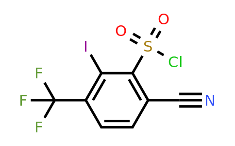 1805172-55-7 | 6-Cyano-2-iodo-3-(trifluoromethyl)benzenesulfonylchloride