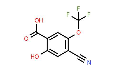 1805172-57-9 | 4-Cyano-2-hydroxy-5-(trifluoromethoxy)benzoic acid