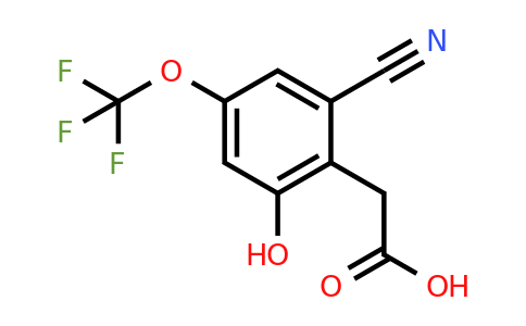 1805172-73-9 | 2-Cyano-6-hydroxy-4-(trifluoromethoxy)phenylacetic acid