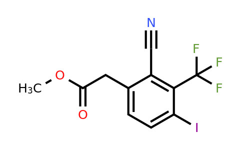 1805172-92-2 | Methyl 2-cyano-4-iodo-3-(trifluoromethyl)phenylacetate