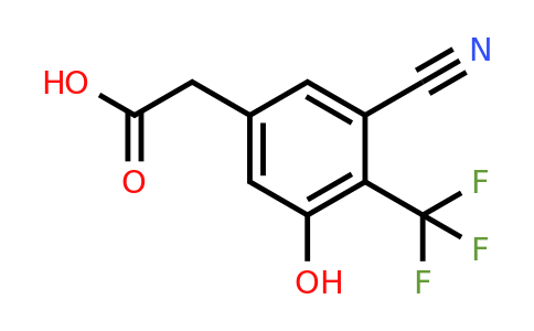 1805173-16-3 | 3-Cyano-5-hydroxy-4-(trifluoromethyl)phenylacetic acid