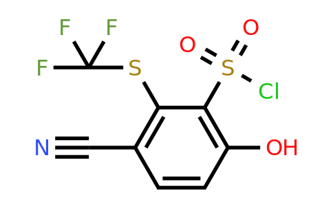 1805173-39-0 | 3-Cyano-6-hydroxy-2-(trifluoromethylthio)benzenesulfonylchloride