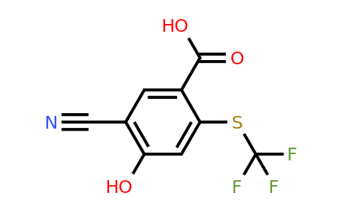 1805173-44-7 | 5-Cyano-4-hydroxy-2-(trifluoromethylthio)benzoic acid