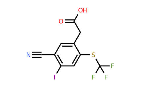 1805173-60-7 | 5-Cyano-4-iodo-2-(trifluoromethylthio)phenylacetic acid