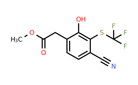 1805173-86-7 | Methyl 4-cyano-2-hydroxy-3-(trifluoromethylthio)phenylacetate