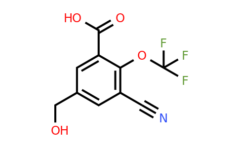 1805174-91-7 | 3-Cyano-5-hydroxymethyl-2-(trifluoromethoxy)benzoic acid