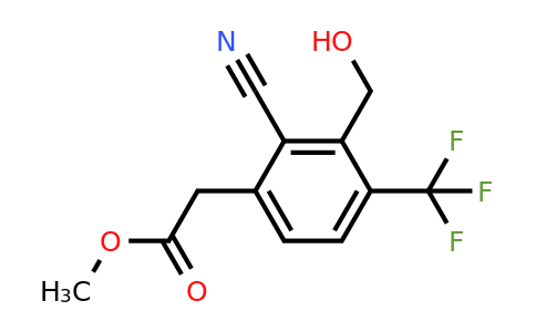 1805175-72-7 | Methyl 2-cyano-3-hydroxymethyl-4-(trifluoromethyl)phenylacetate