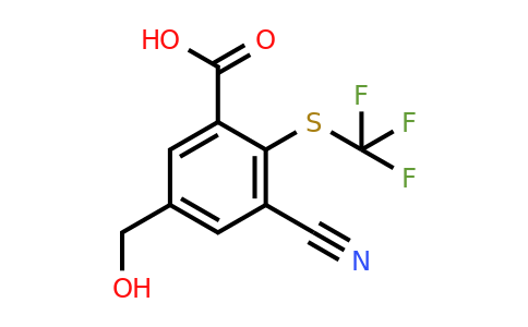 1805175-93-2 | 3-Cyano-5-hydroxymethyl-2-(trifluoromethylthio)benzoic acid