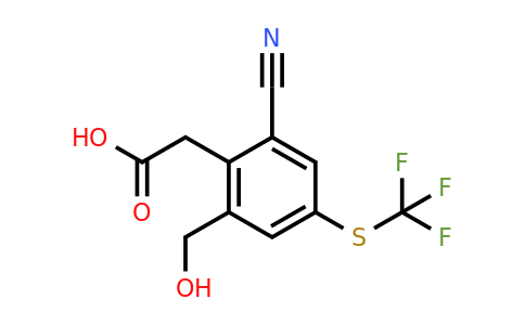 1805176-20-8 | 2-Cyano-6-hydroxymethyl-4-(trifluoromethylthio)phenylacetic acid