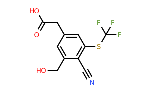 1805176-28-6 | 4-Cyano-3-hydroxymethyl-5-(trifluoromethylthio)phenylacetic acid