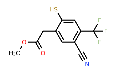 1805177-18-7 | Methyl 5-cyano-2-mercapto-4-(trifluoromethyl)phenylacetate