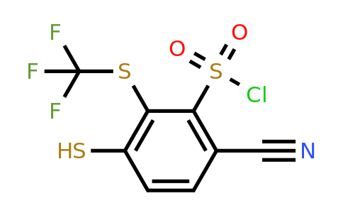1805177-37-0 | 6-Cyano-3-mercapto-2-(trifluoromethylthio)benzenesulfonylchloride
