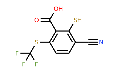 1805177-48-3 | 3-Cyano-2-mercapto-6-(trifluoromethylthio)benzoic acid