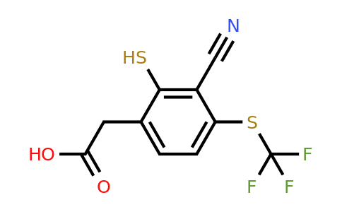 1805177-56-3 | 3-Cyano-2-mercapto-4-(trifluoromethylthio)phenylacetic acid