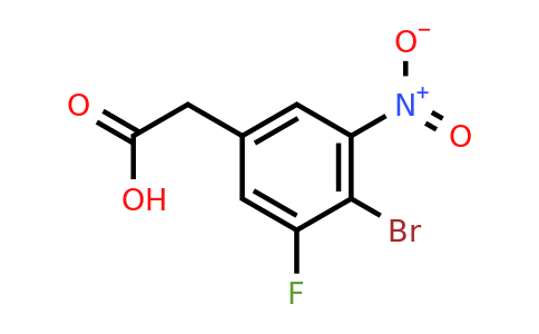 1805178-06-6 | 4-Bromo-3-fluoro-5-nitrophenylacetic acid
