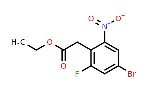 1805178-37-3 | Ethyl 4-bromo-2-fluoro-6-nitrophenylacetate