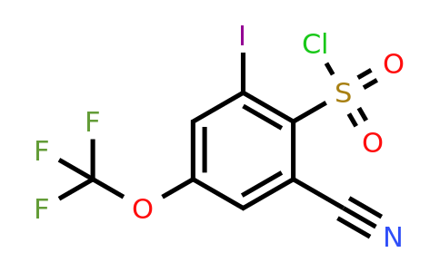 1805178-39-5 | 2-Cyano-6-iodo-4-(trifluoromethoxy)benzenesulfonylchloride