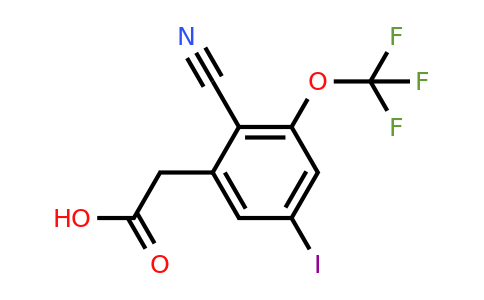 1805178-90-8 | 2-Cyano-5-iodo-3-(trifluoromethoxy)phenylacetic acid