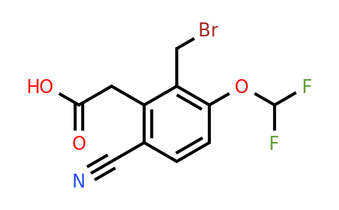 1805180-38-4 | 2-Bromomethyl-6-cyano-3-(difluoromethoxy)phenylacetic acid
