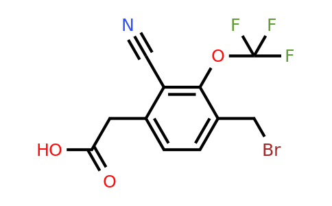 1805182-08-4 | 4-Bromomethyl-2-cyano-3-(trifluoromethoxy)phenylacetic acid