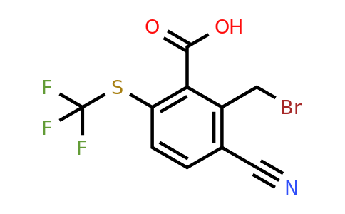 2-Bromomethyl-3-cyano-6-(trifluoromethylthio)benzoic acid