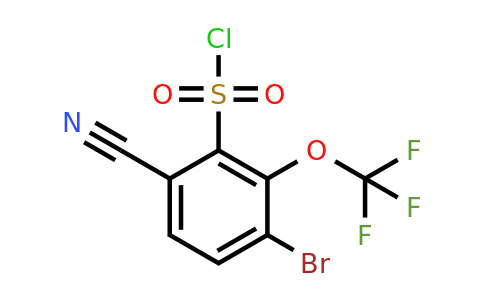 1805184-07-9 | 3-Bromo-6-cyano-2-(trifluoromethoxy)benzenesulfonyl chloride