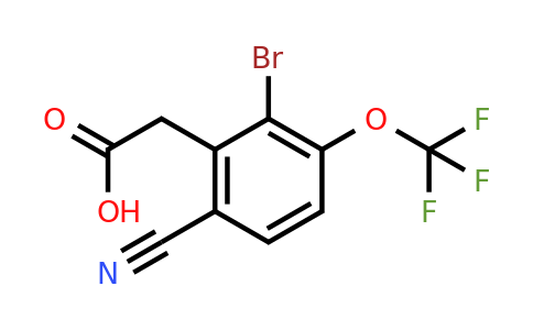1805185-70-9 | 2-Bromo-6-cyano-3-(trifluoromethoxy)phenylacetic acid