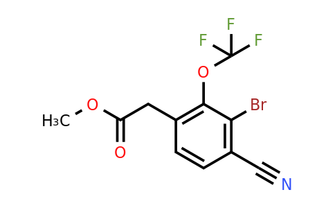 1805185-90-3 | Methyl 3-bromo-4-cyano-2-(trifluoromethoxy)phenylacetate