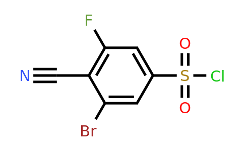 1805186-99-5 | 3-Bromo-4-cyano-5-fluorobenzenesulfonyl chloride