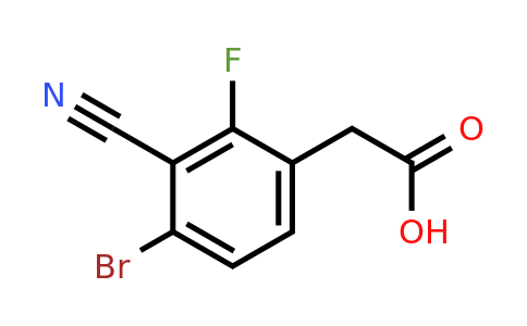 1805188-35-5 | 4-Bromo-3-cyano-2-fluorophenylacetic acid