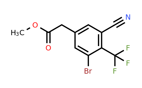 1805188-54-8 | Methyl 3-bromo-5-cyano-4-(trifluoromethyl)phenylacetate