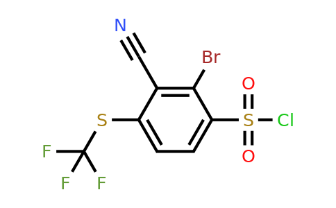 1805188-87-7 | 2-Bromo-3-cyano-4-(trifluoromethylthio)benzenesulfonyl chloride