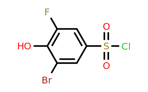 1805190-22-0 | 3-Bromo-5-fluoro-4-hydroxybenzenesulfonyl chloride
