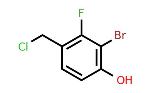 1805190-53-7 | 3-Bromo-2-fluoro-4-hydroxybenzyl chloride