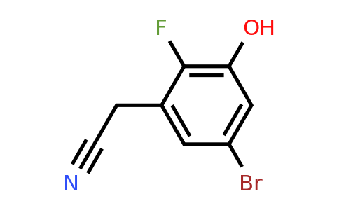 1805191-31-4 | 5-Bromo-2-fluoro-3-hydroxyphenylacetonitrile
